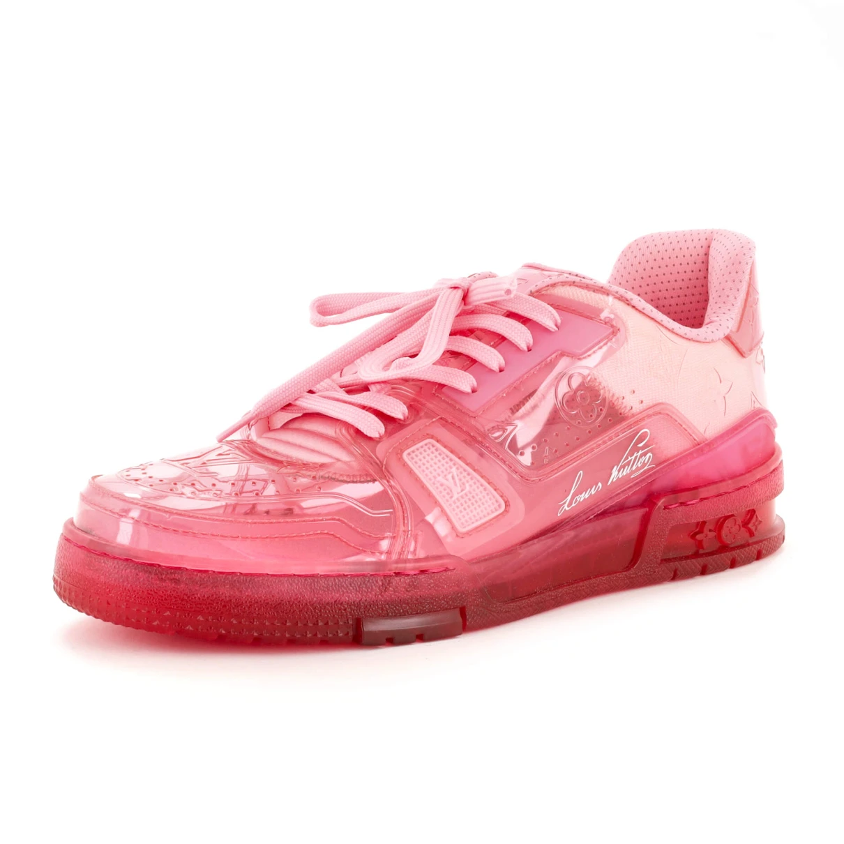 Pre-owned Louis Vuitton Trainers In Pink