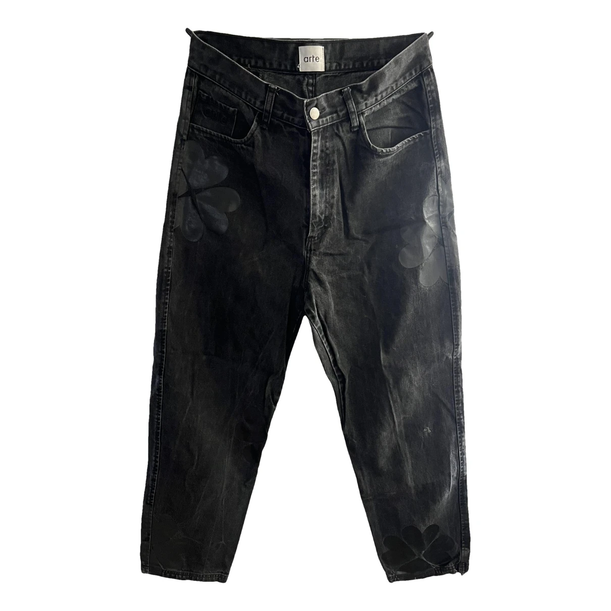 Pre-owned Arte Trousers In Black