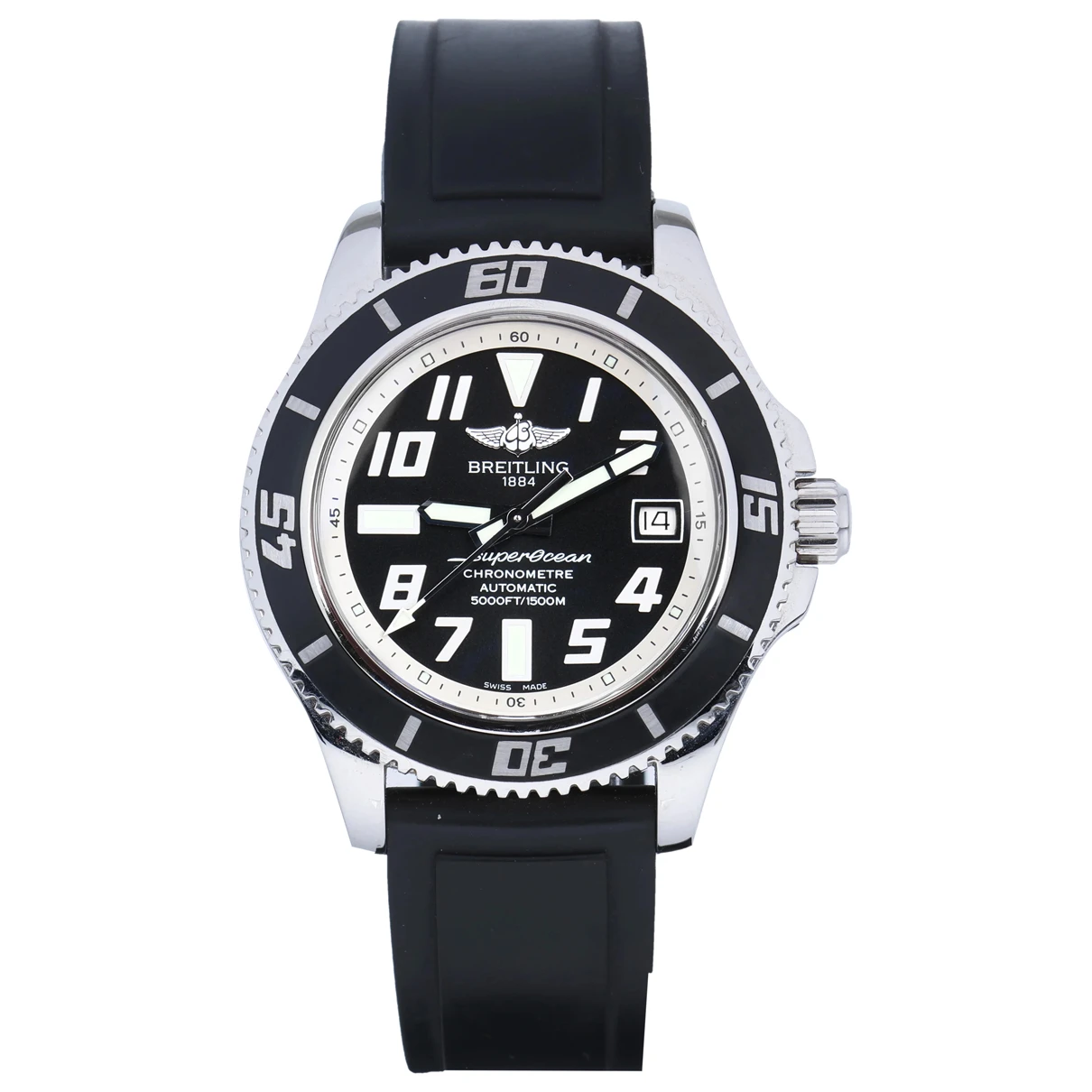 Pre-owned Breitling Superocean Watch In Black
