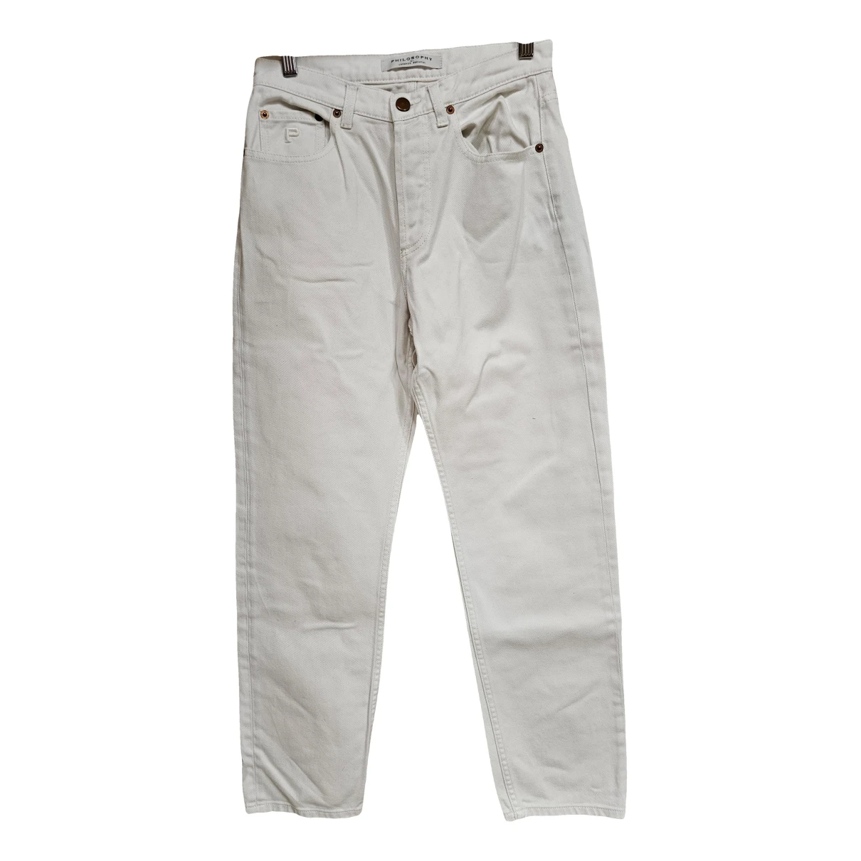 Pre-owned Philosophy Di Lorenzo Serafini Jeans In White