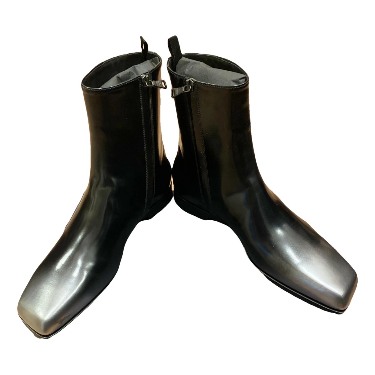 Pre-owned Prada Leather Boots In Multicolour