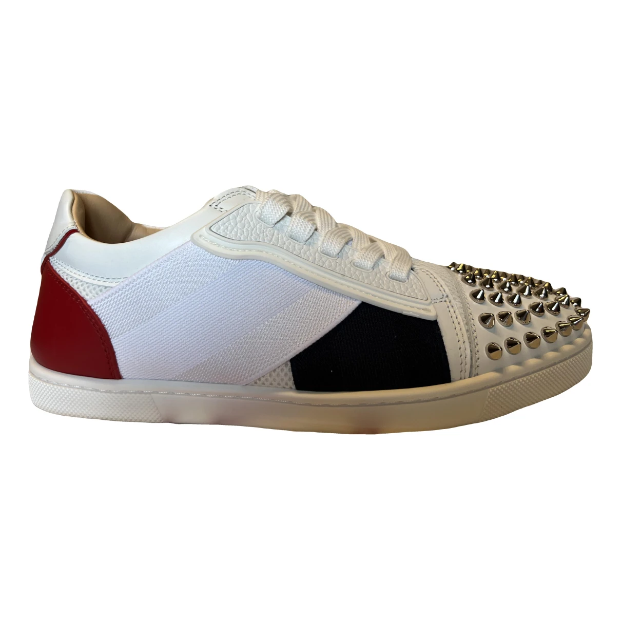Pre-owned Christian Louboutin Gondolita Leather Trainers In Multicolour