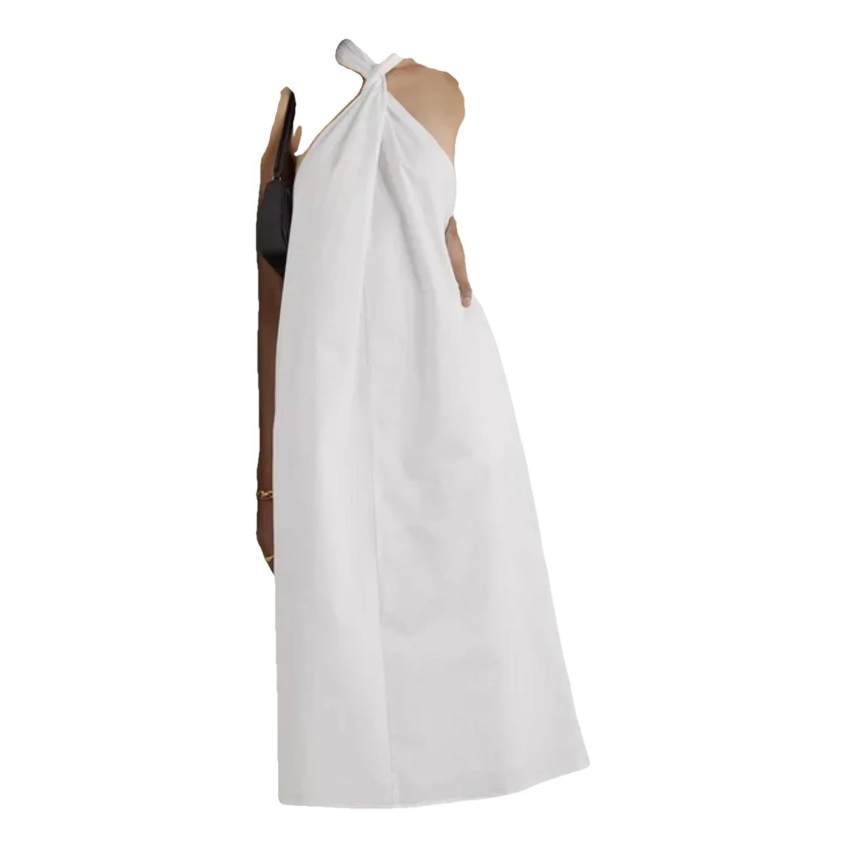 Pre-owned Anine Bing Mid-length Dress In White