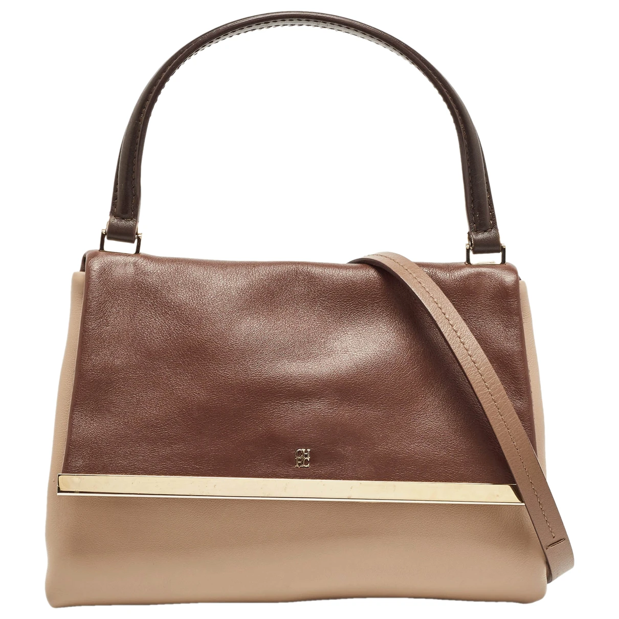 Pre-owned Carolina Herrera Leather Bag In Brown