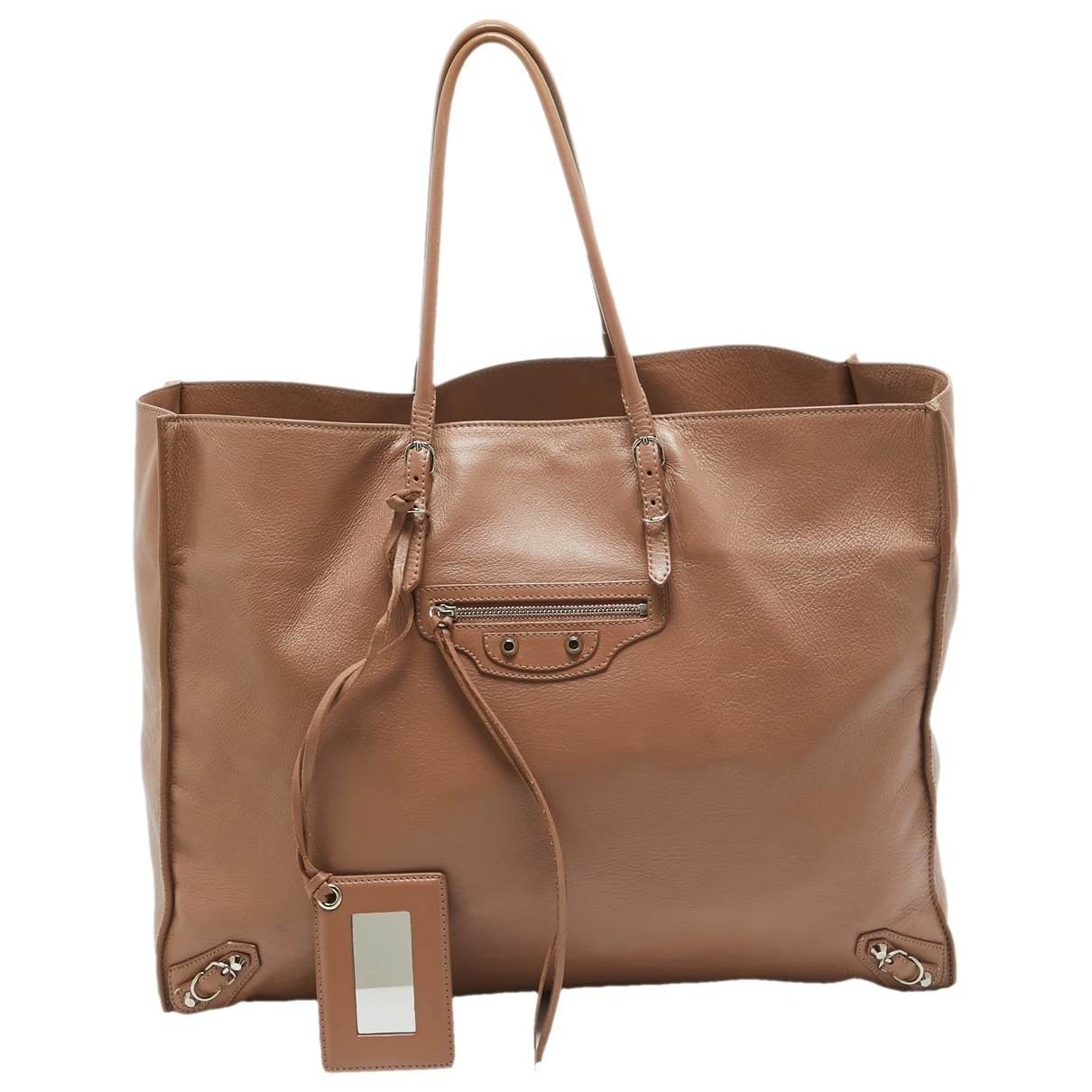 Pre-owned Balenciaga Leather Tote In Brown