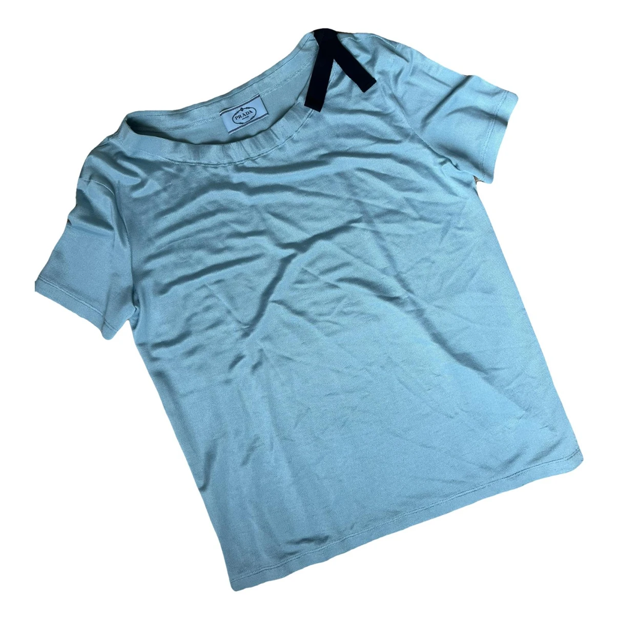Pre-owned Prada T-shirt In Turquoise