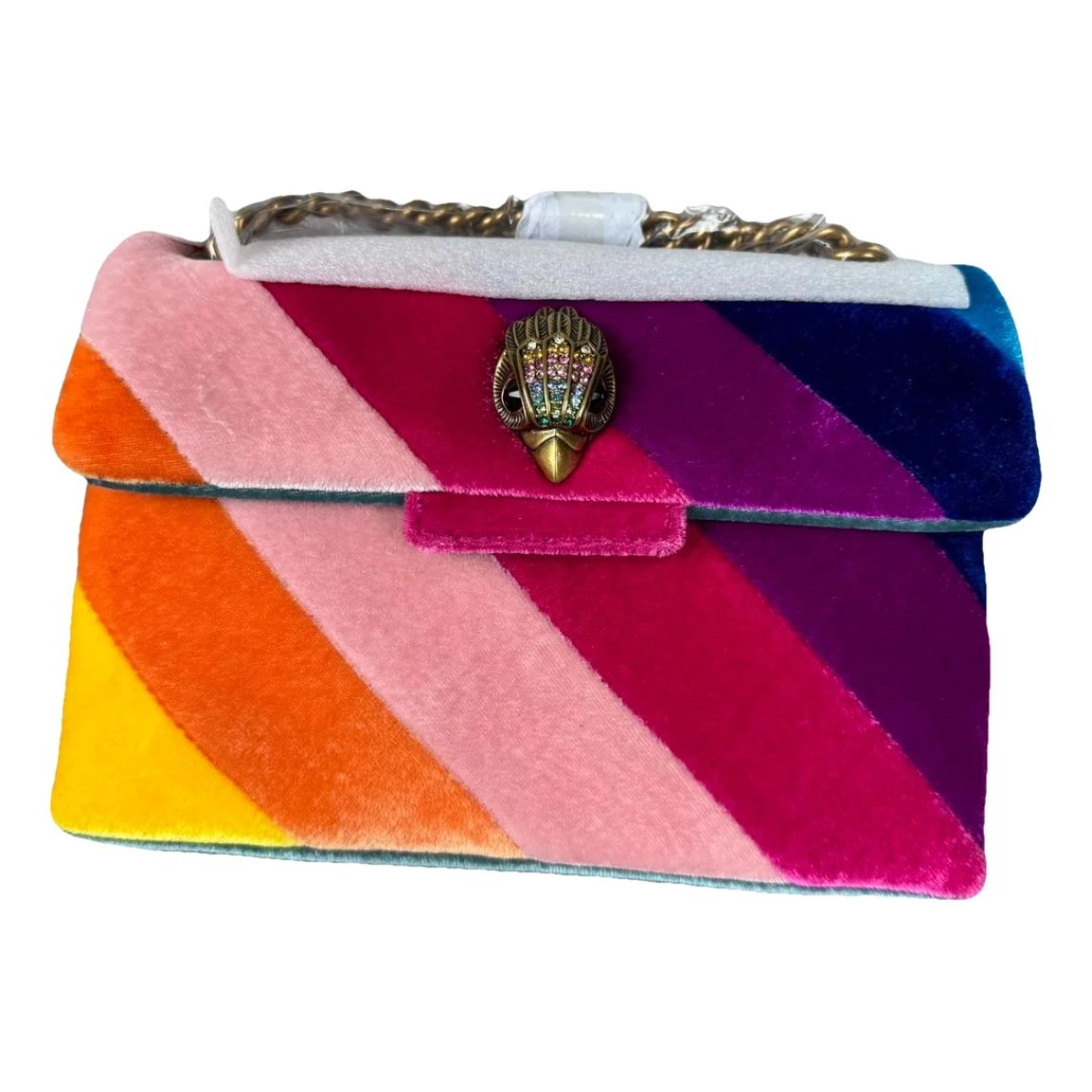 Pre-owned Kurt Geiger Velvet Handbag In Multicolour