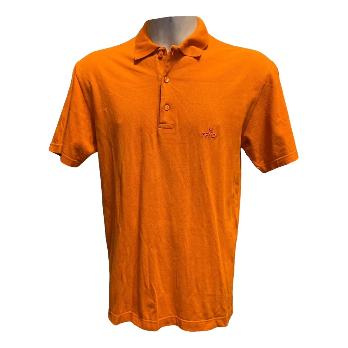 Pre-owned Fendi Polo Shirt In Orange