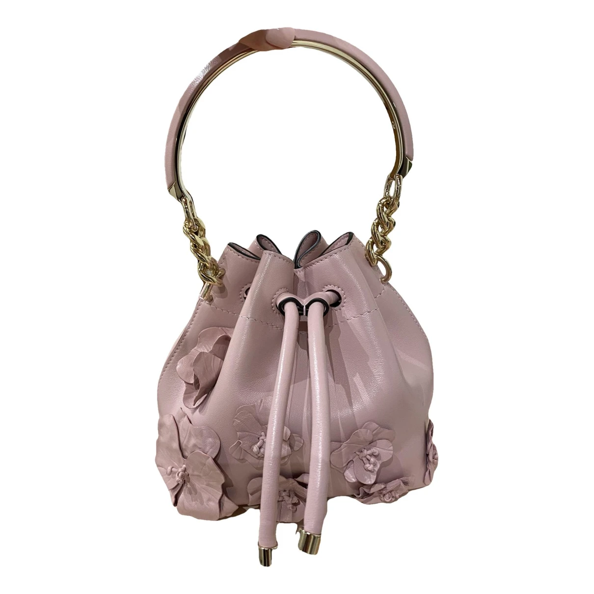 Pre-owned Jimmy Choo Bon Leather Handbag In Pink
