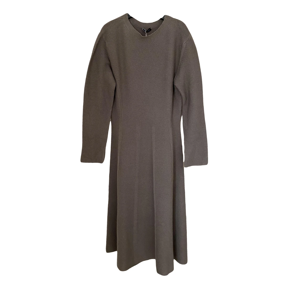 Pre-owned Colombo Cashmere Mid-length Dress In Grey