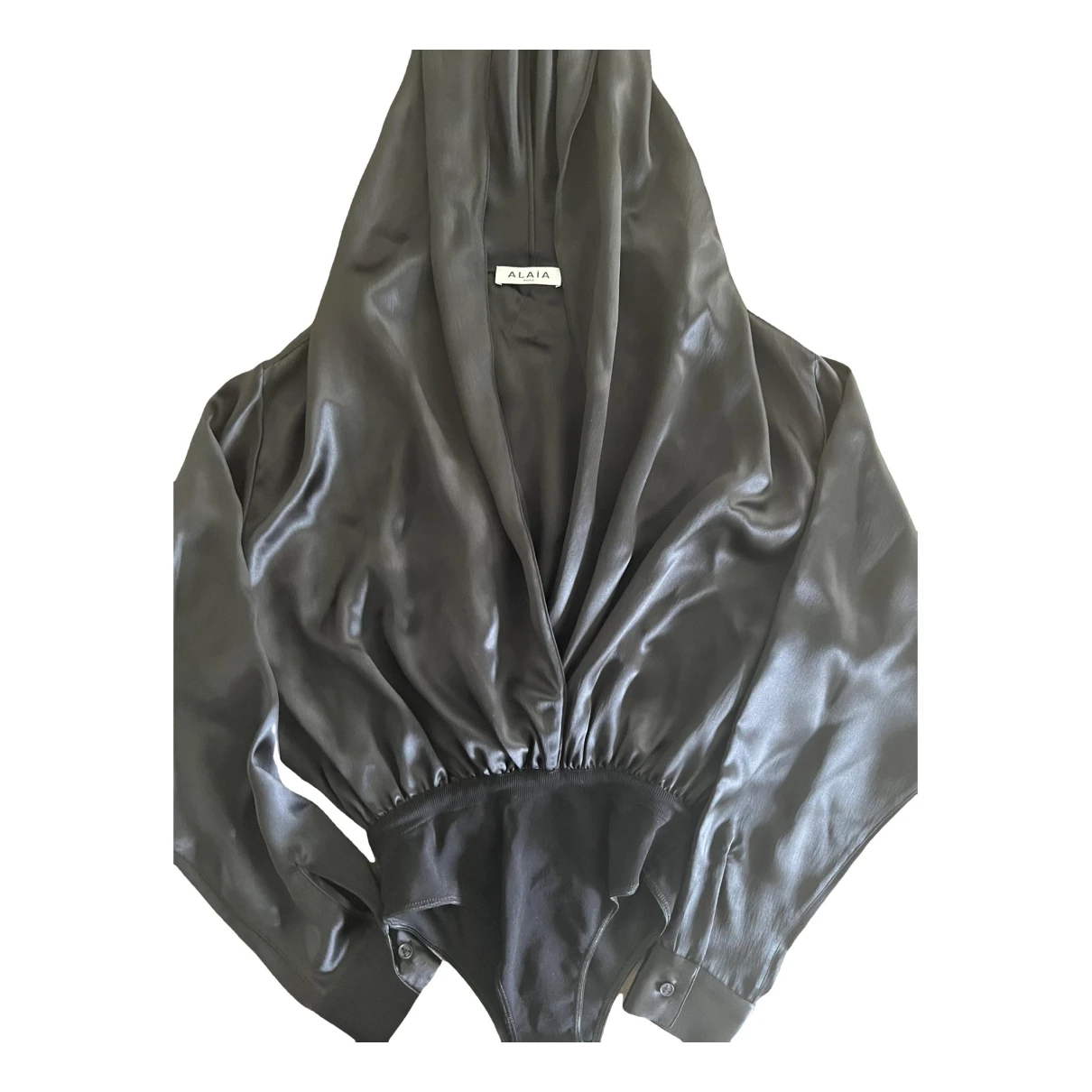 Pre-owned Alaïa Silk Jumpsuit In Black