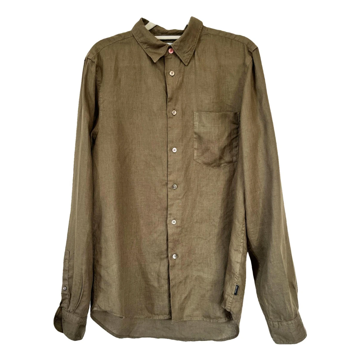 Pre-owned Paul Smith Linen Shirt In Khaki