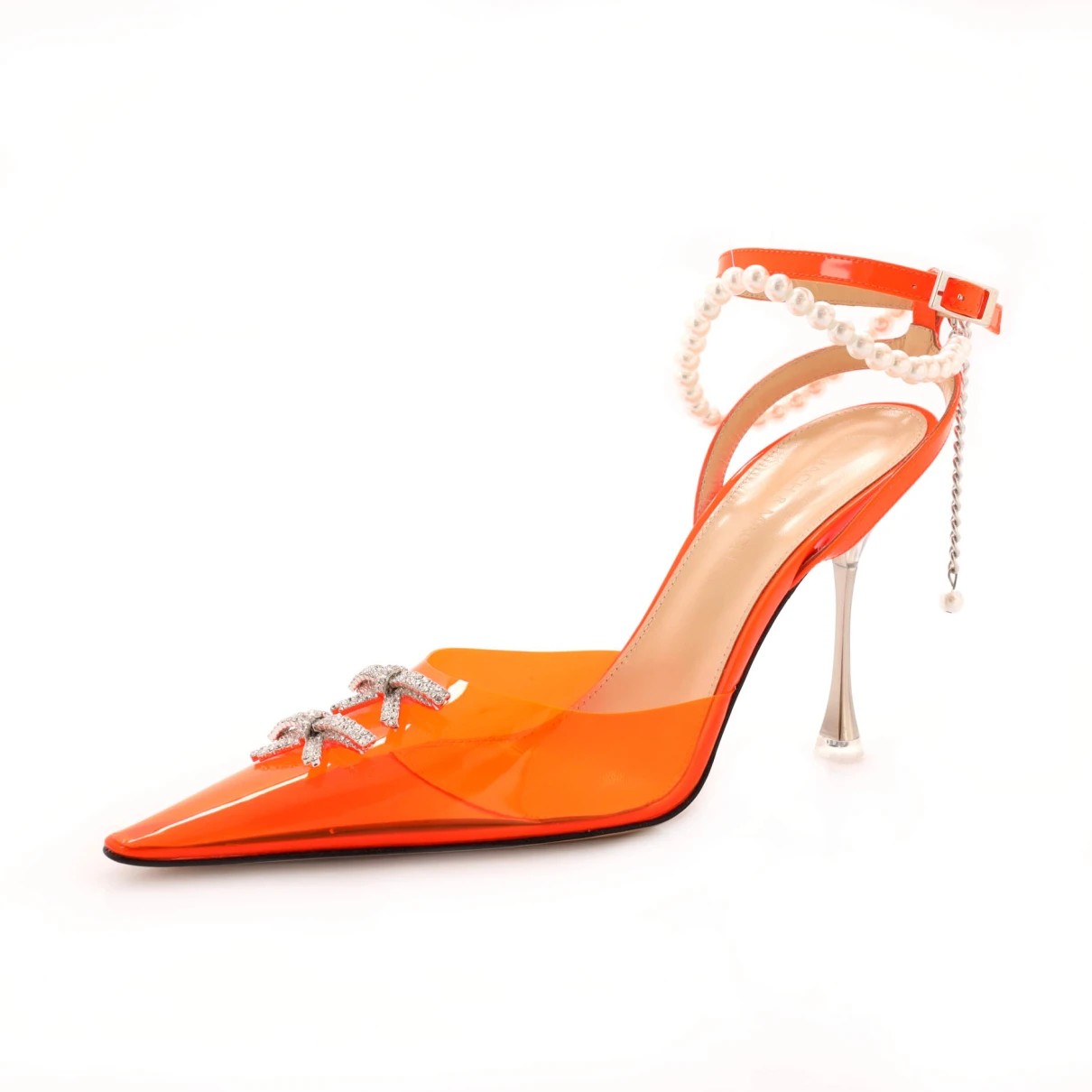 Pre-owned Mach & Mach Heels In Orange