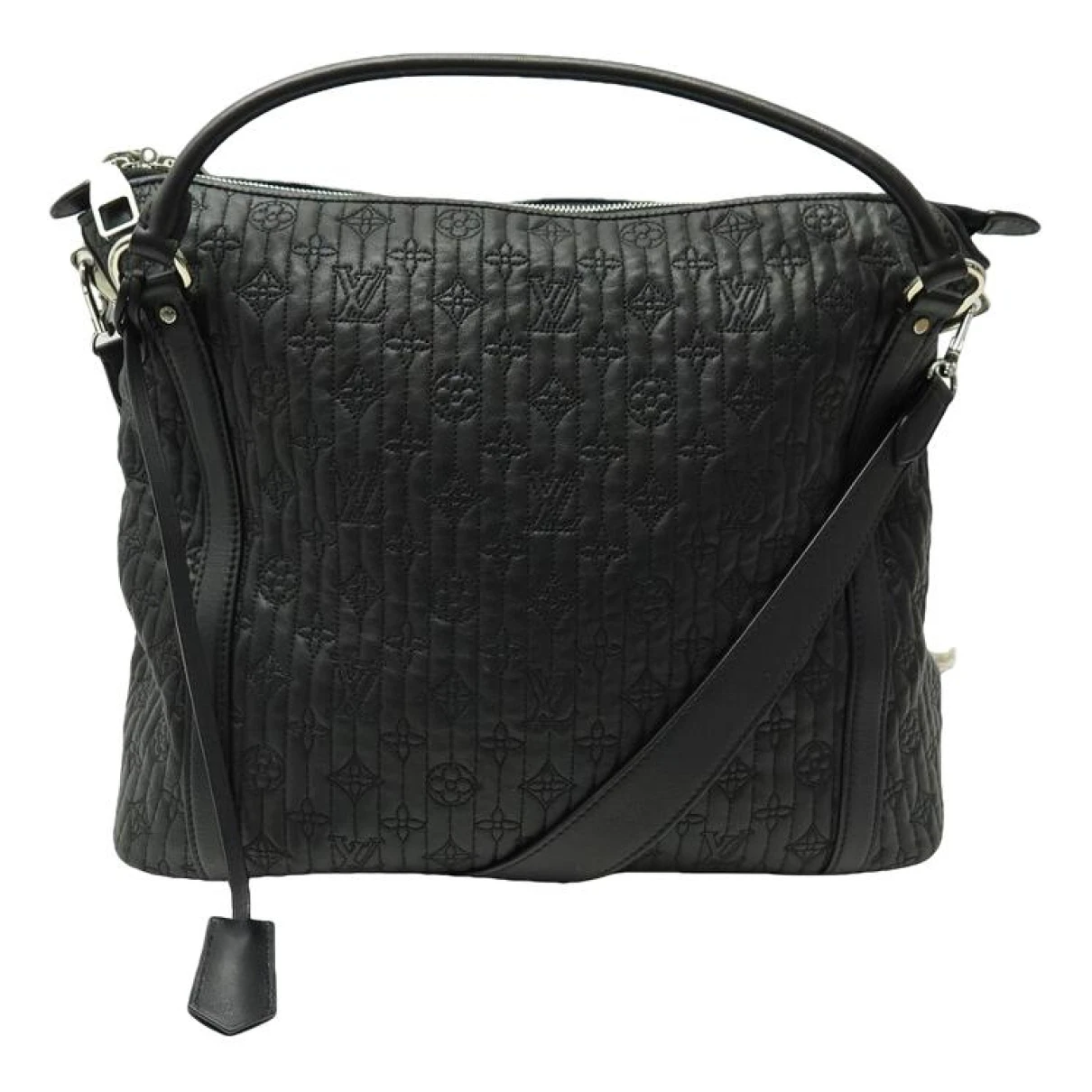 Pre-owned Louis Vuitton Ixia Leather Handbag In Black