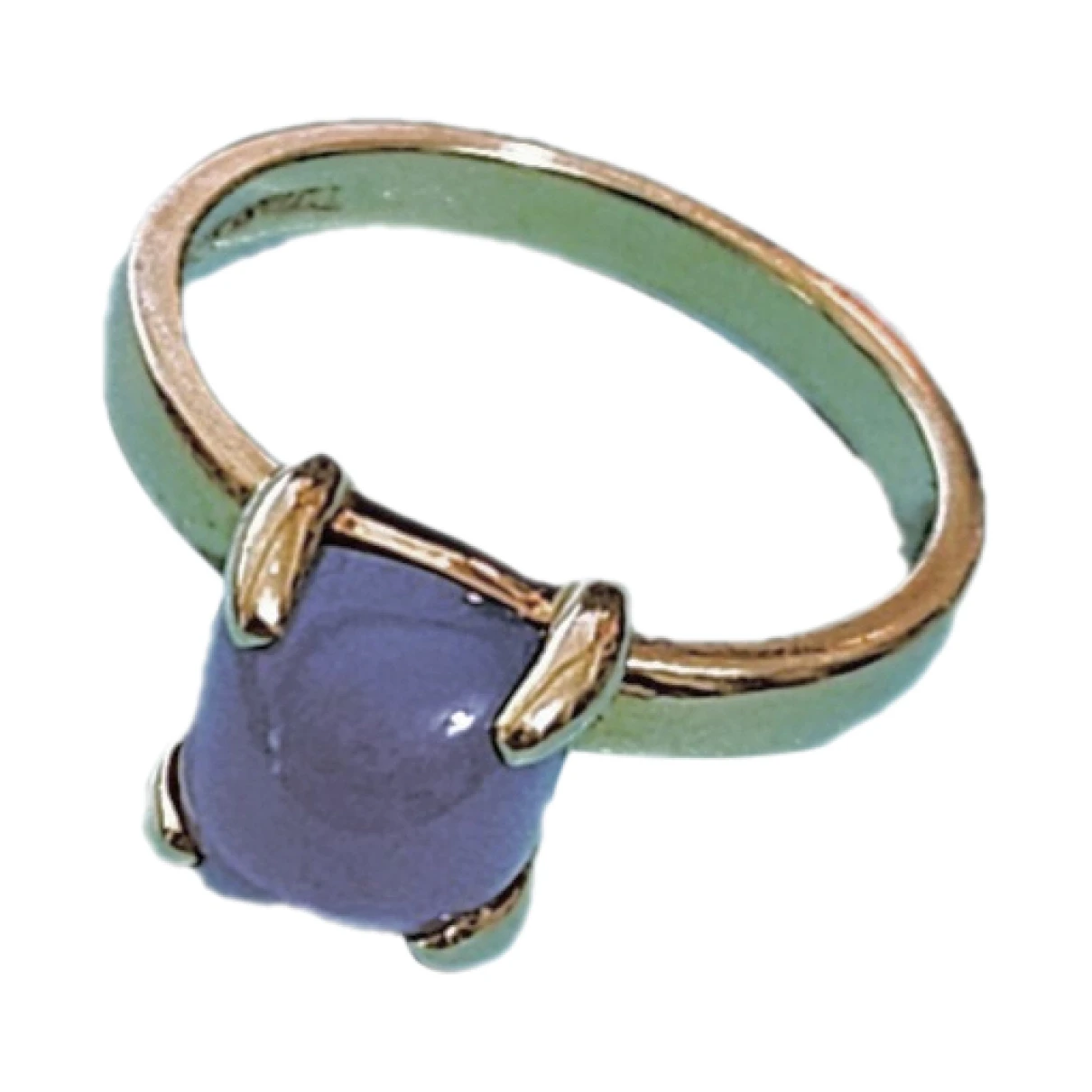 Pre-owned Tiffany & Co Paloma Picasso Yellow Gold Ring In Blue
