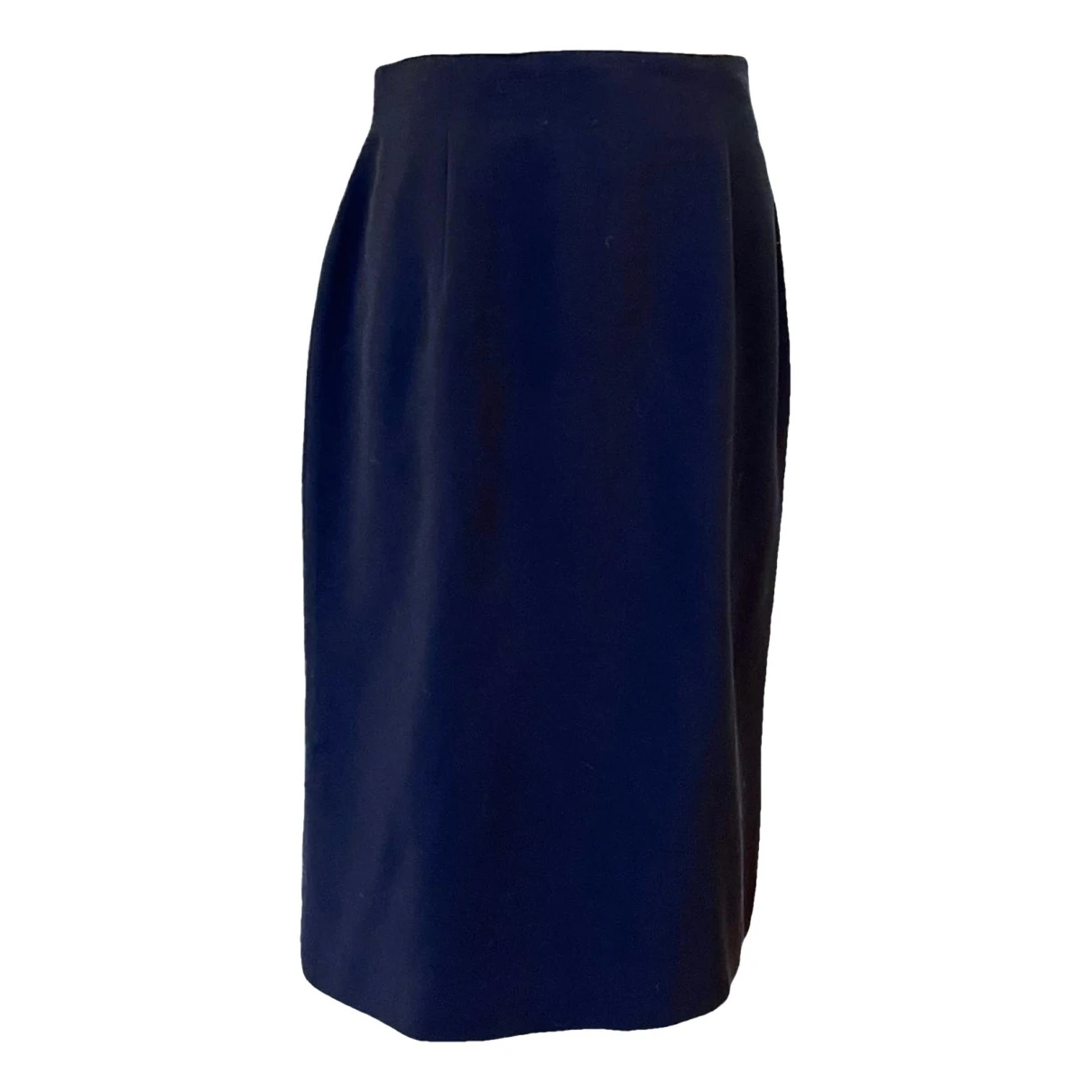 Pre-owned Dior Wool Mid-length Skirt In Blue