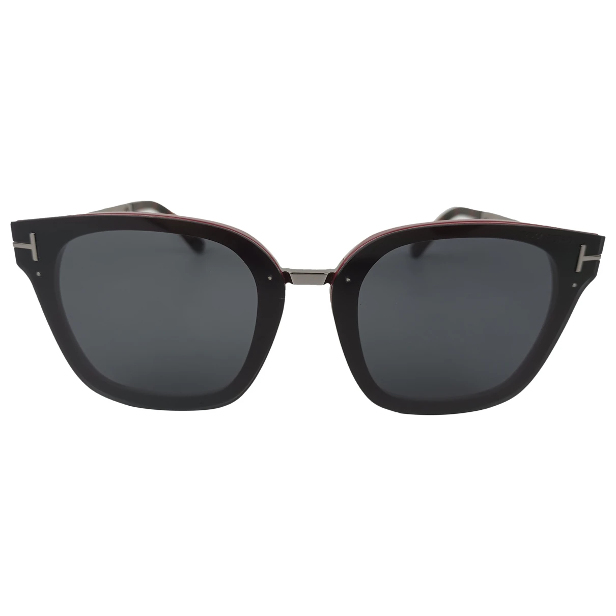 Pre-owned Tom Ford Oversized Sunglasses In Burgundy