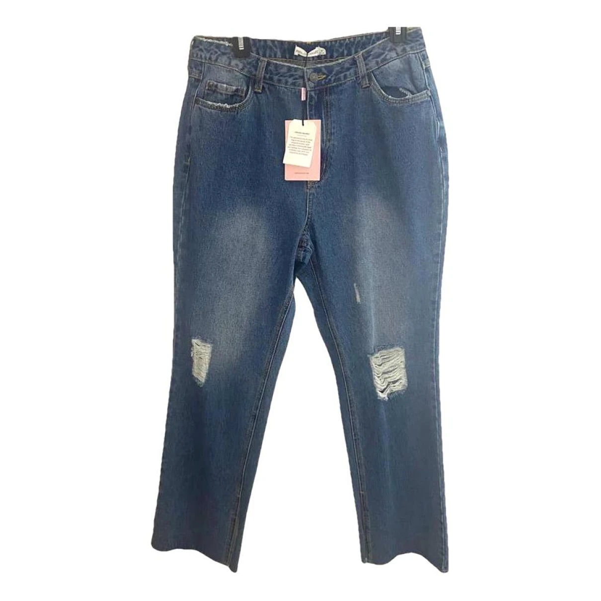 Pre-owned Avec Les Filles Straight Jeans In Blue