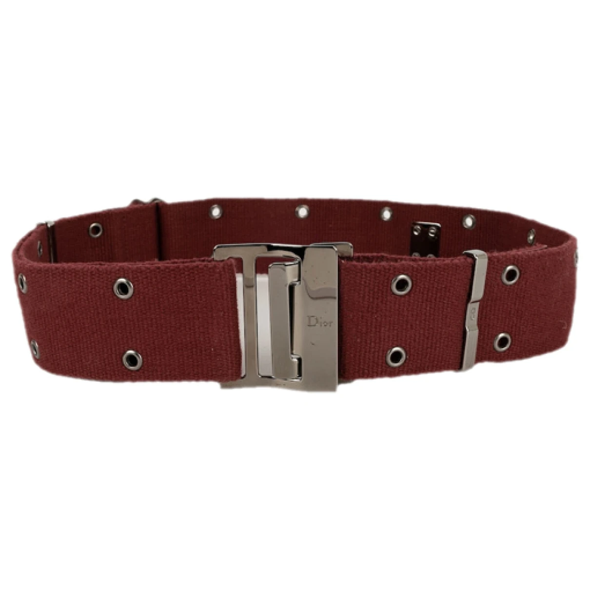 Pre-owned Dior Belt In Red