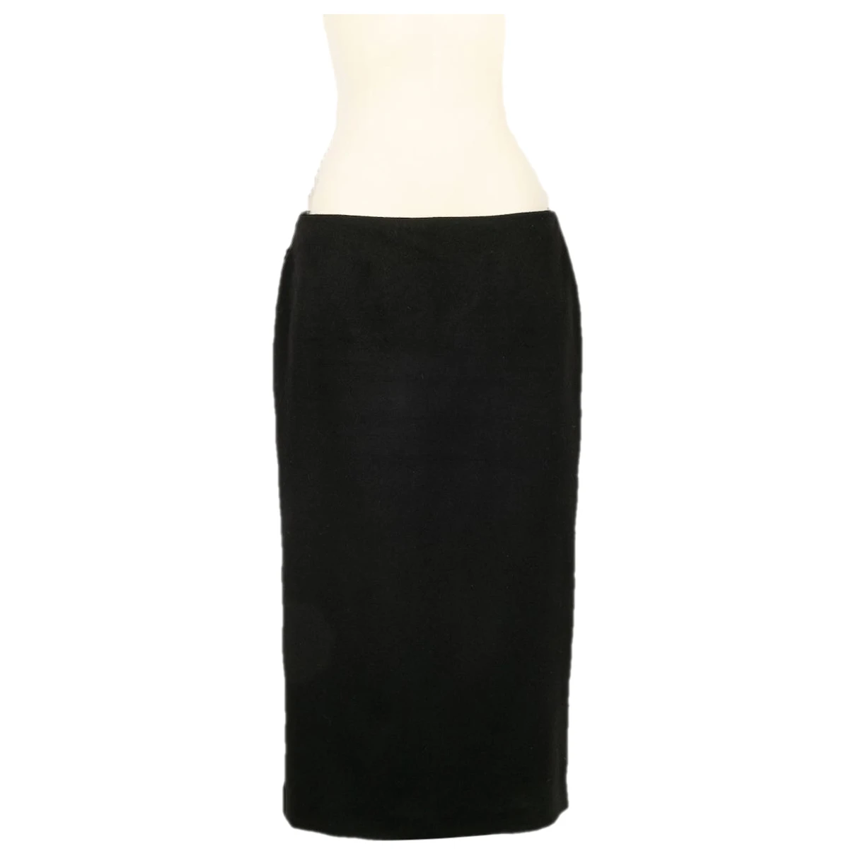 Pre-owned Alexander Mcqueen Cashmere Skirt In Black