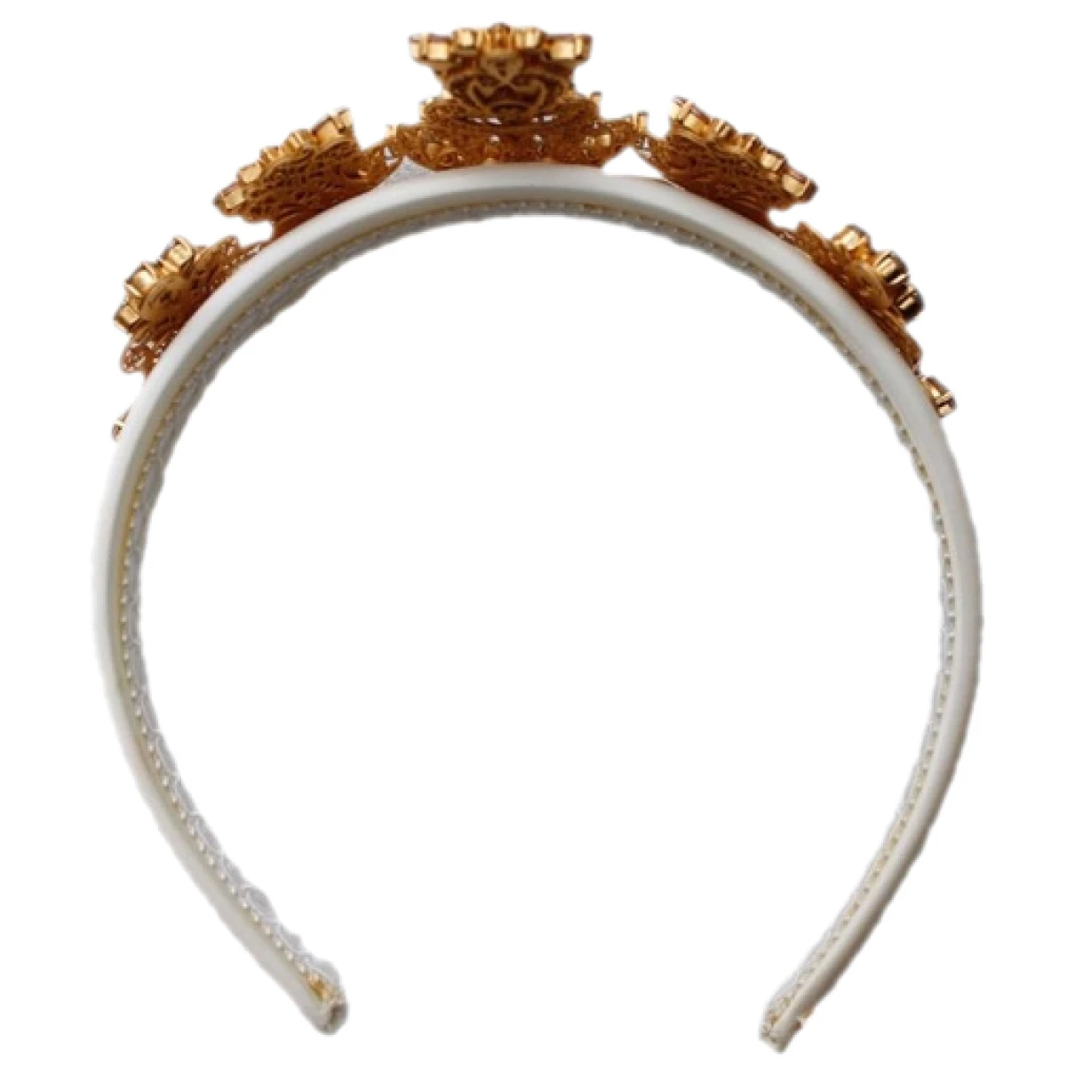 Pre-owned Dolce & Gabbana Hair Accessory In White