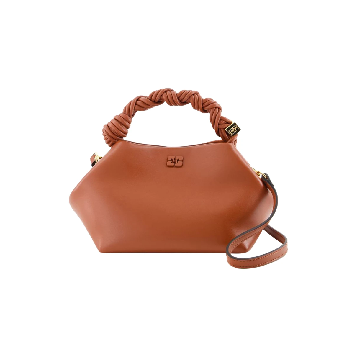 Pre-owned Ganni Handbag In Brown