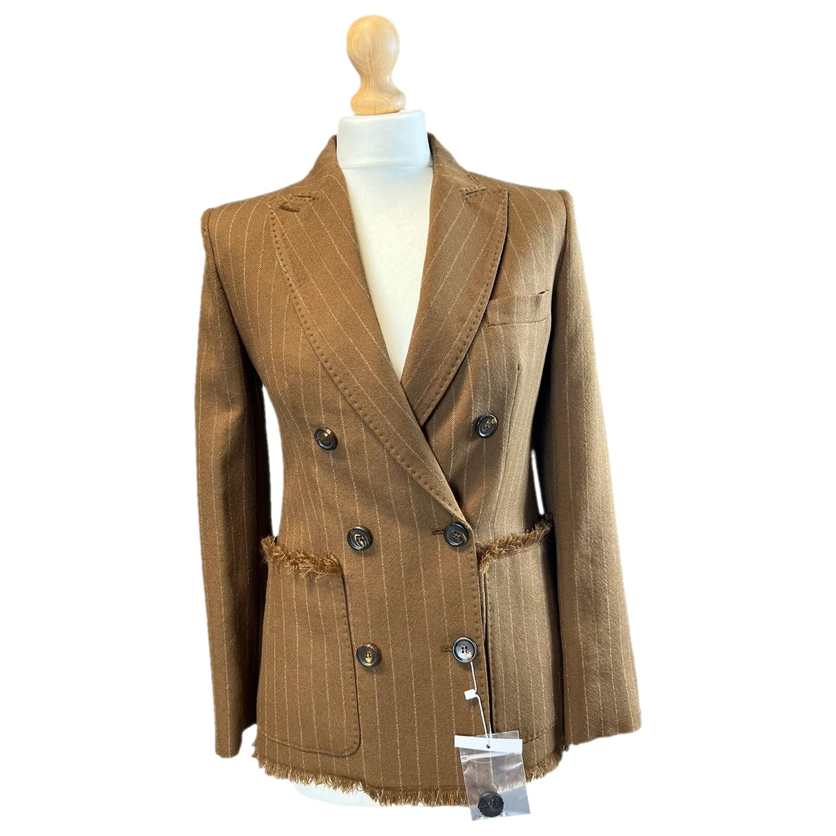 Pre-owned Max Mara Wool Blazer In Brown