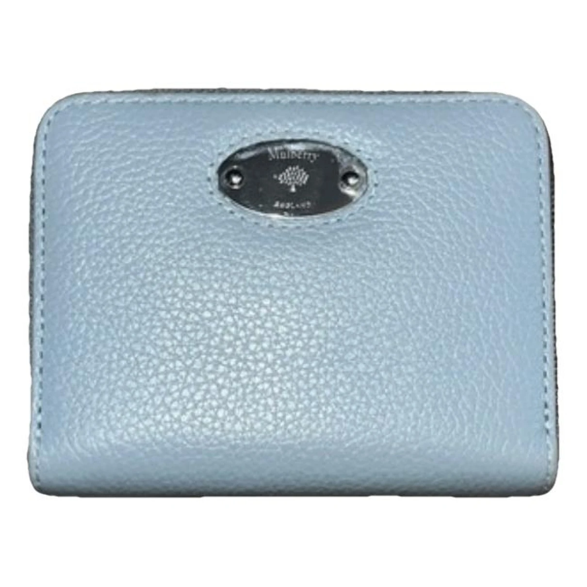 Pre-owned Mulberry Leather Purse In Blue