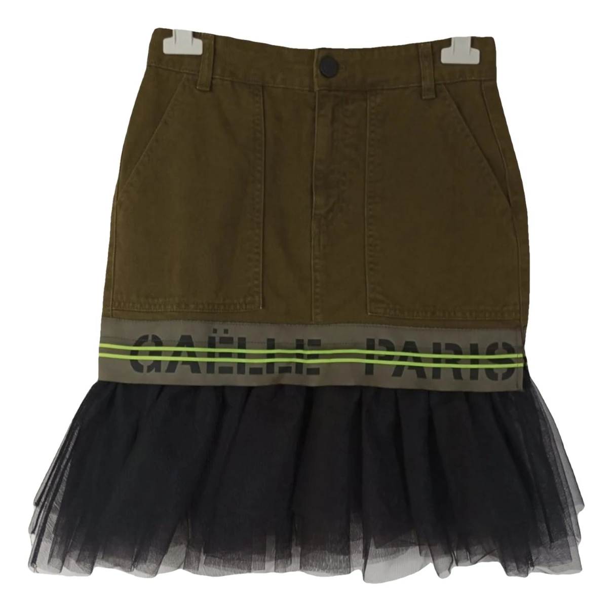 Pre-owned Gaelle Paris Mid-length Skirt In Green