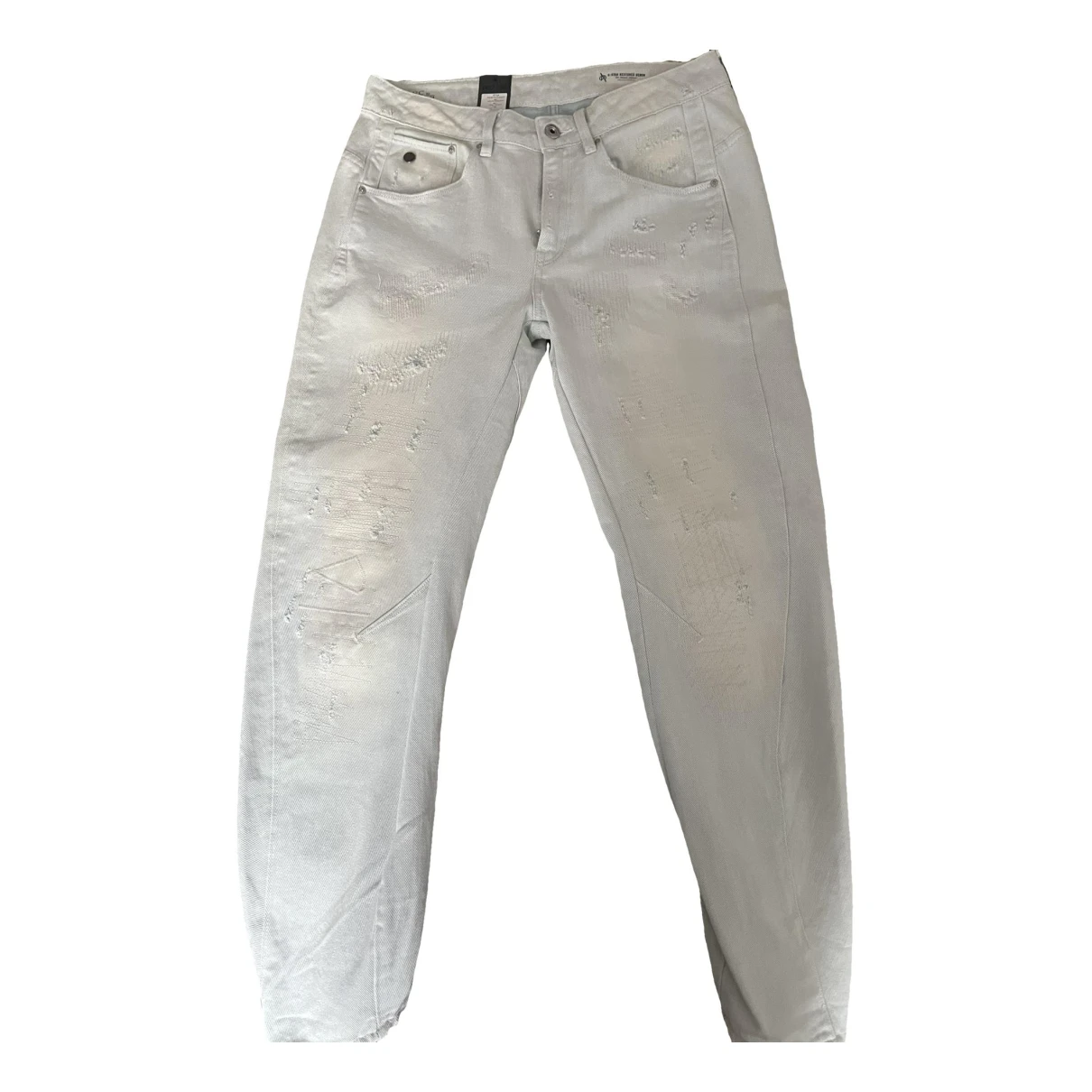 Pre-owned G-star Raw Boyfriend Jeans In White