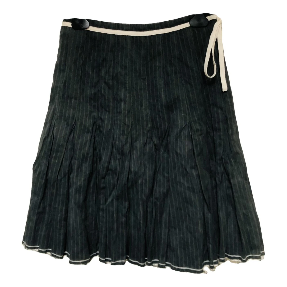Pre-owned Ikks Mid-length Skirt In Anthracite