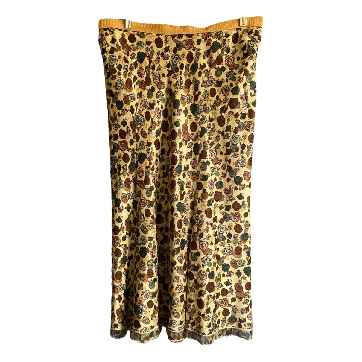 Pre-owned Ermanno Scervino Wool Mid-length Skirt In Yellow