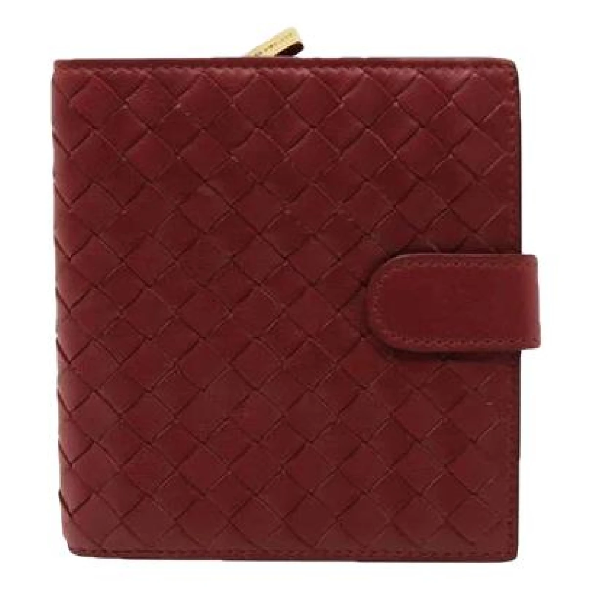 Pre-owned Bottega Veneta Leather Wallet In Red
