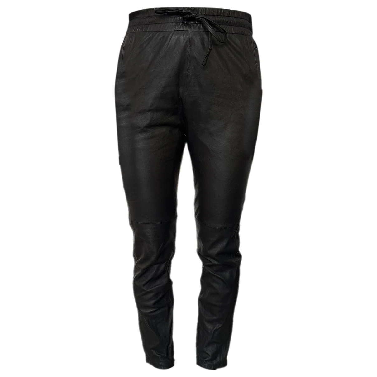 Pre-owned Iro Leather Trousers In Black