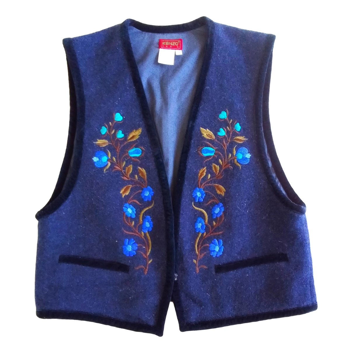 Pre-owned Kenzo Wool Vest In Multicolour