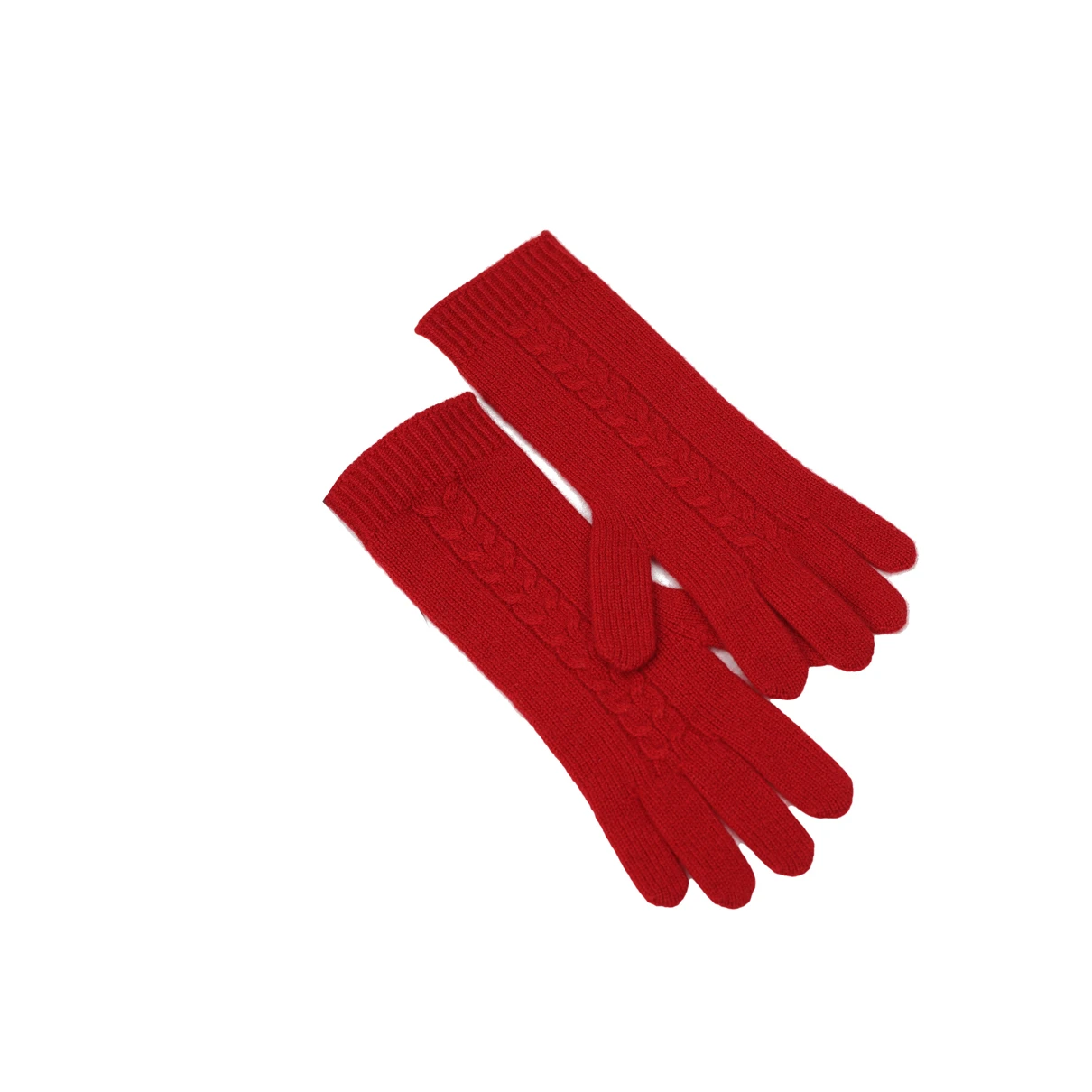 Pre-owned Max Mara Cashmere Gloves In Red