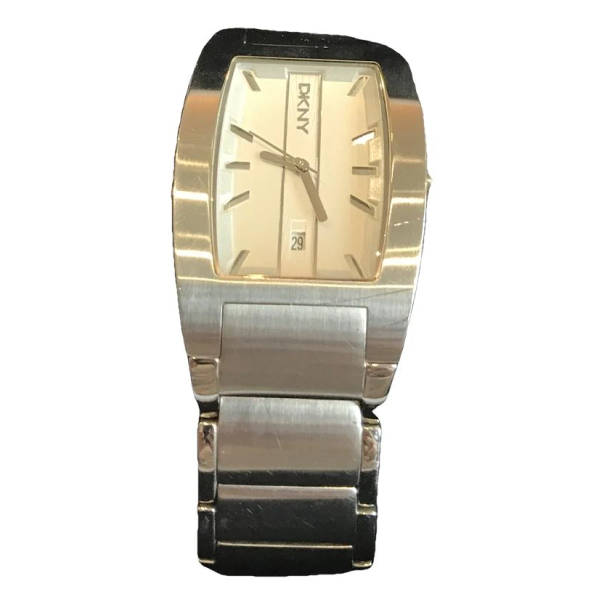 Pre-owned Dkny Watch In Silver