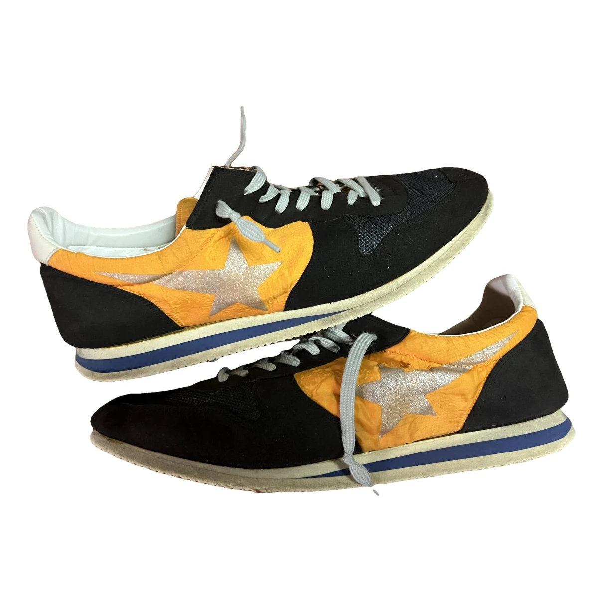 Pre-owned Golden Goose Haus Low Trainers In Black