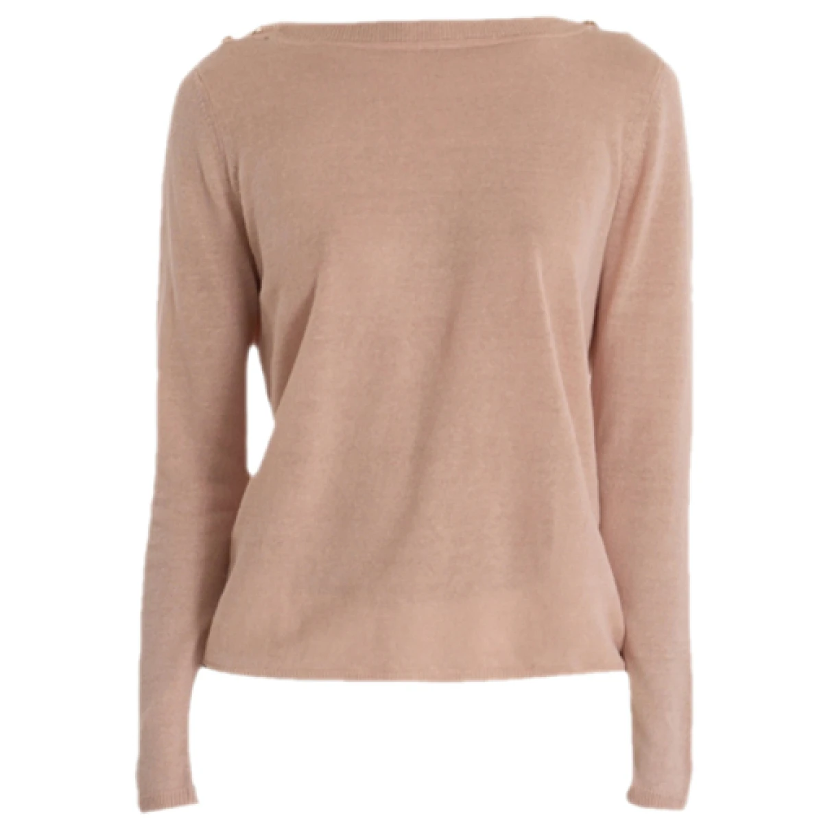 Pre-owned Max Mara Linen Jumper In Pink