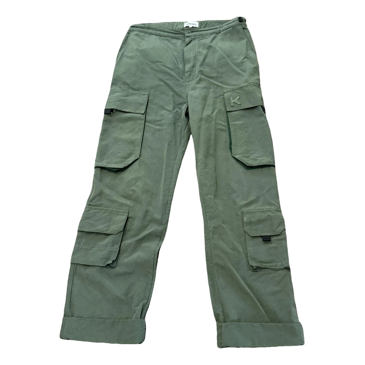 Pre-owned Kenzo Trousers In Green