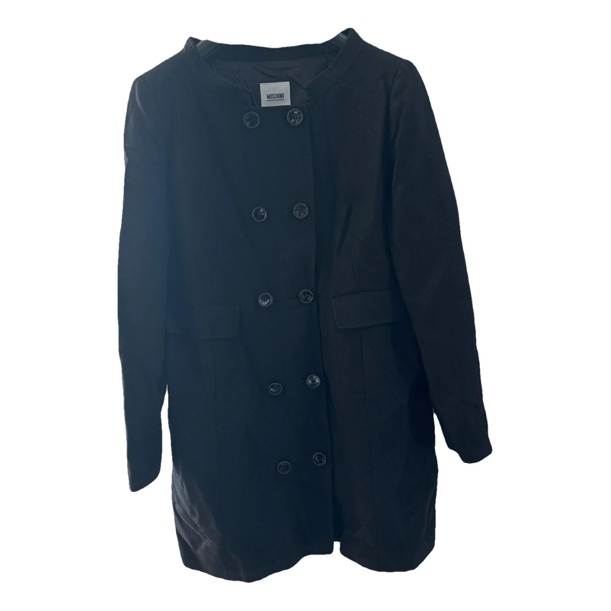 Pre-owned Moschino Cheap And Chic Wool Coat In Black