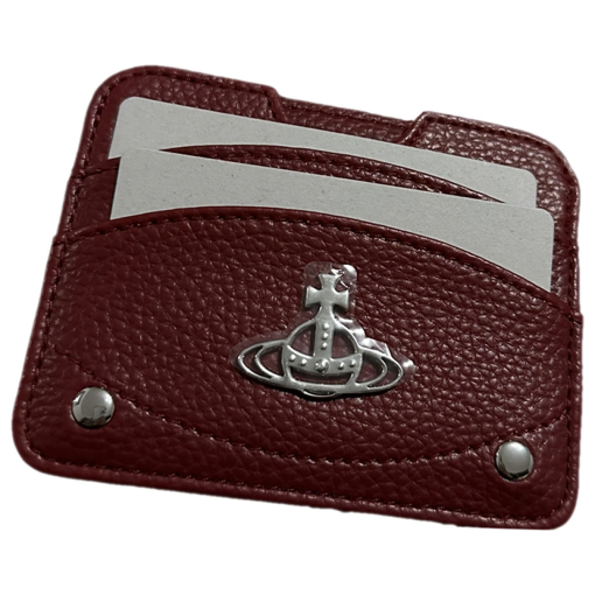 Pre-owned Vivienne Westwood Vegan Leather Wallet In Red