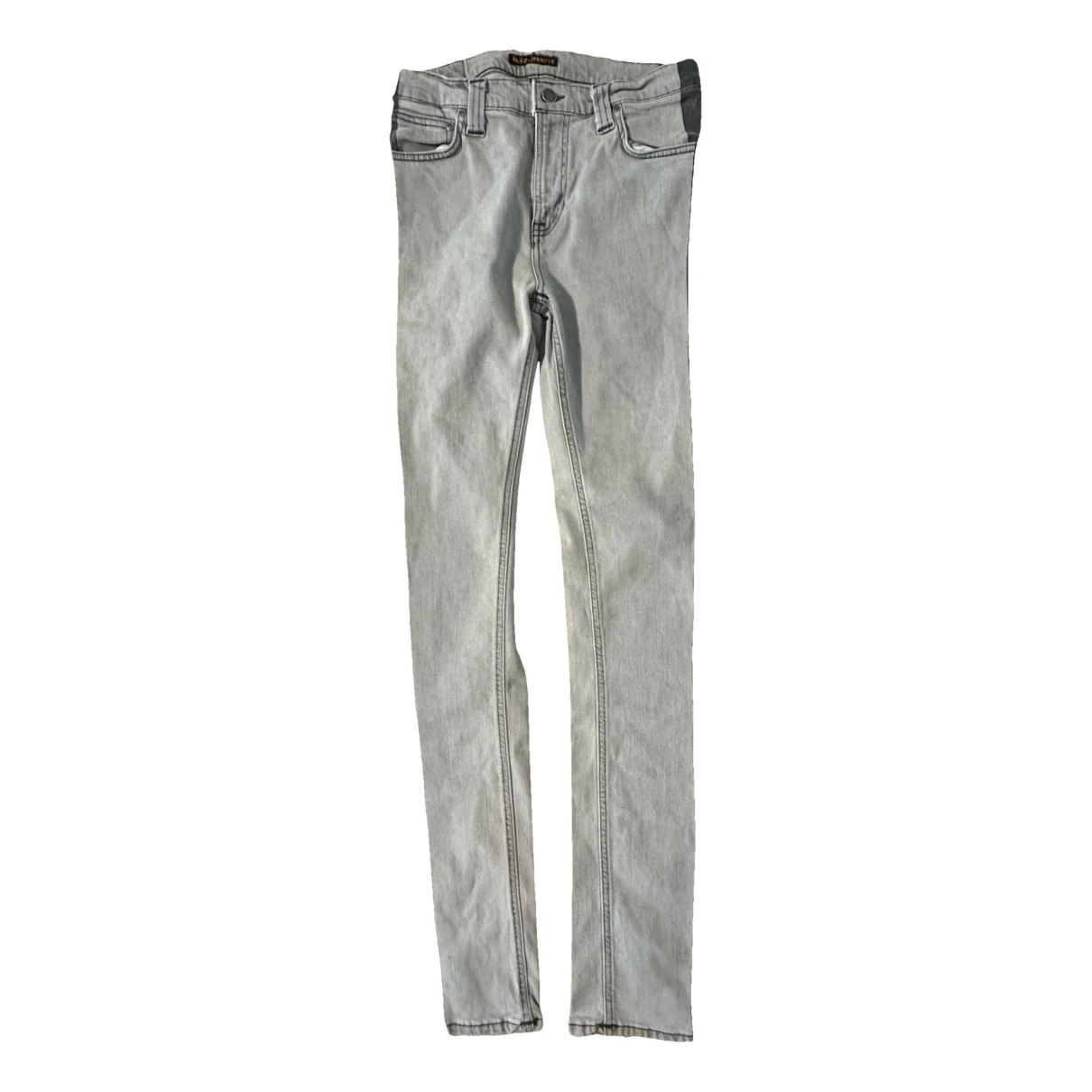 Pre-owned Nudie Jeans Slim Jeans In Grey