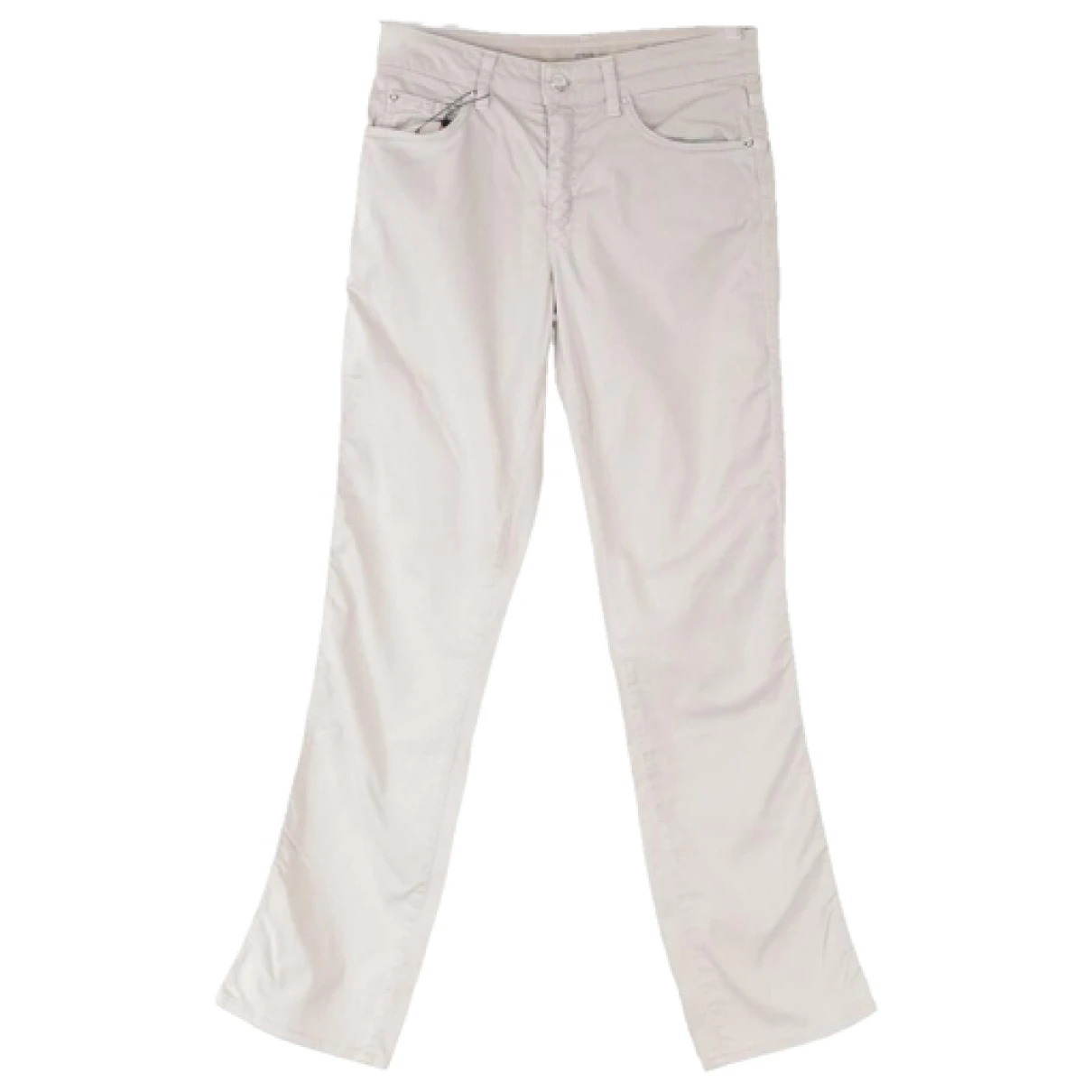 Pre-owned Emporio Armani Straight Pants In Grey