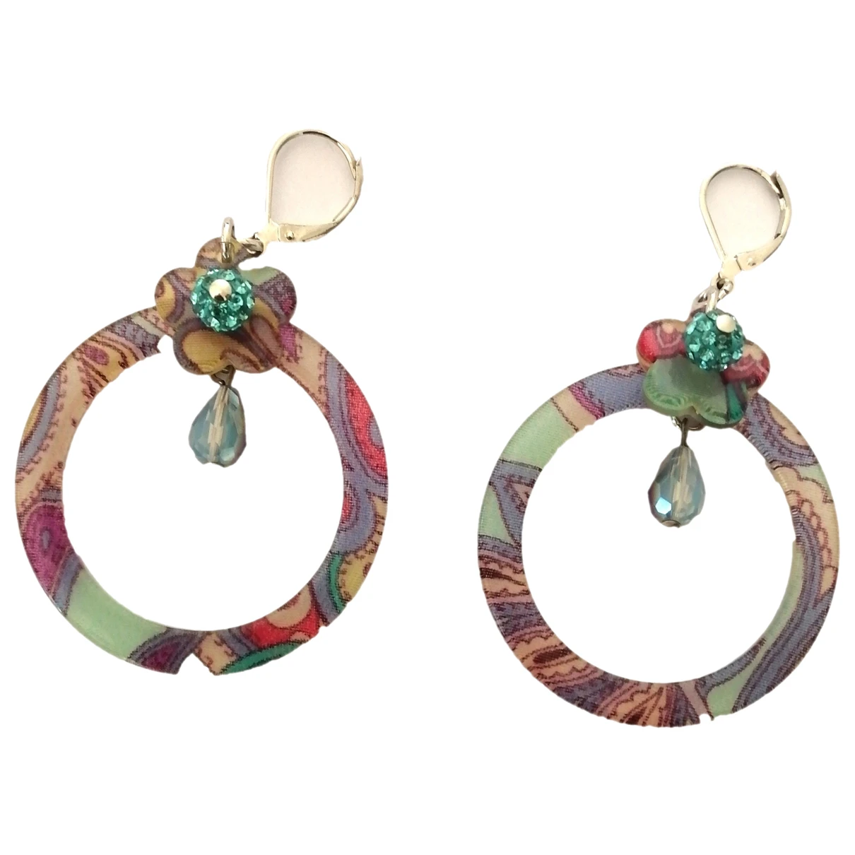 Pre-owned Etro Earrings In Multicolour
