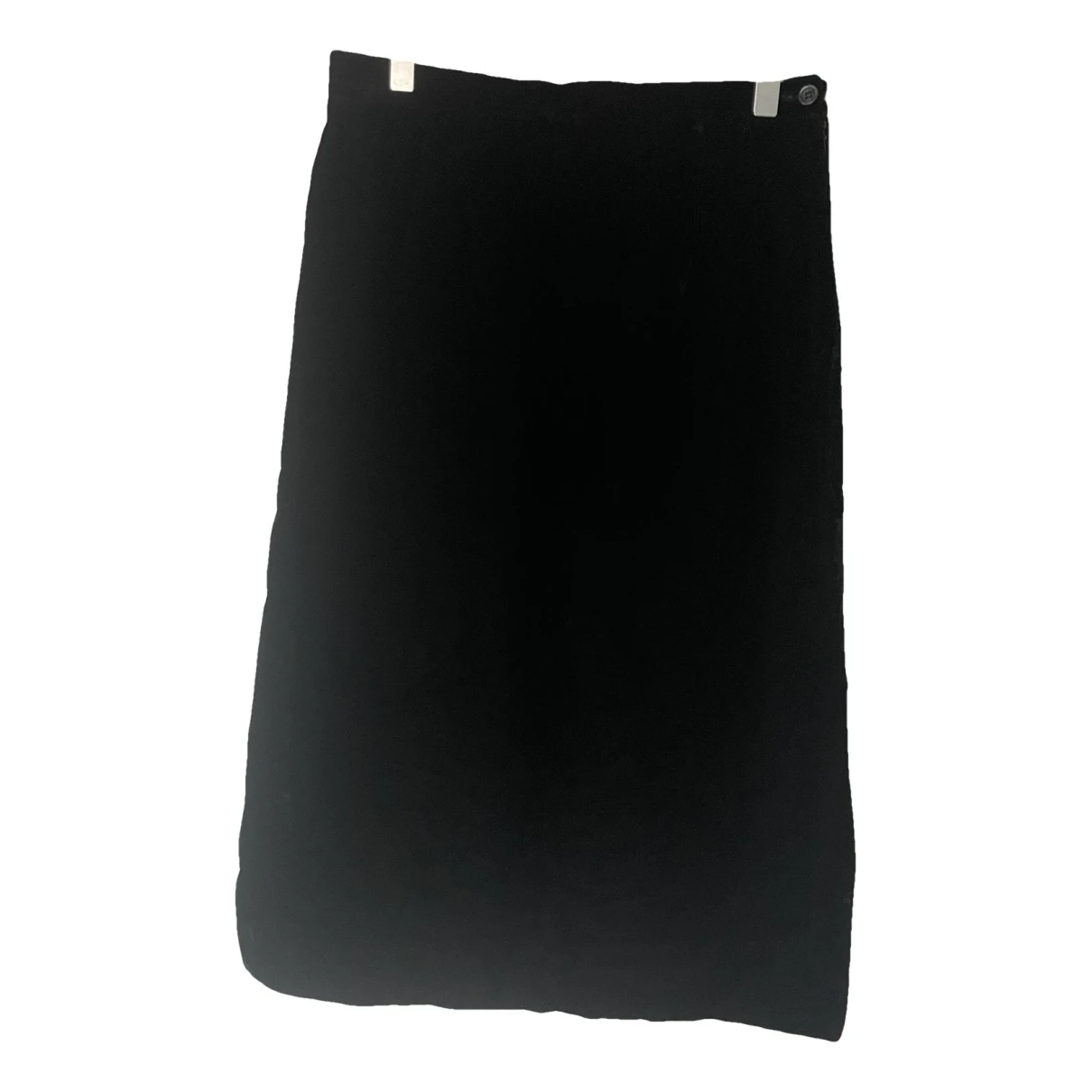 Pre-owned Pierre Balmain Velvet Mid-length Skirt In Black
