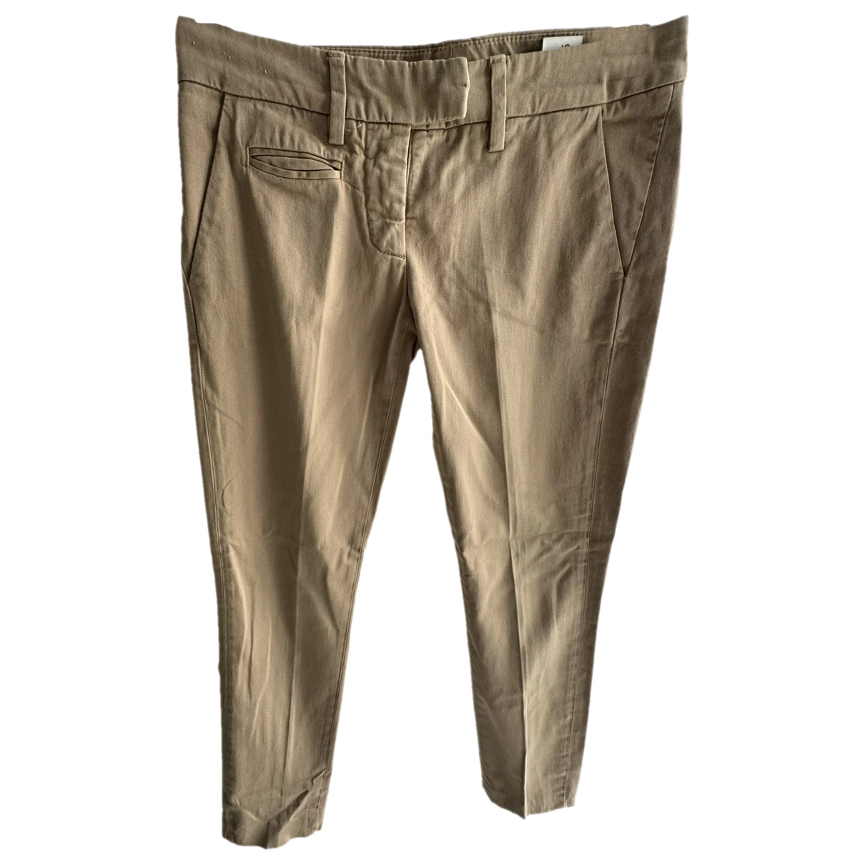 Pre-owned Dondup Trousers In Beige