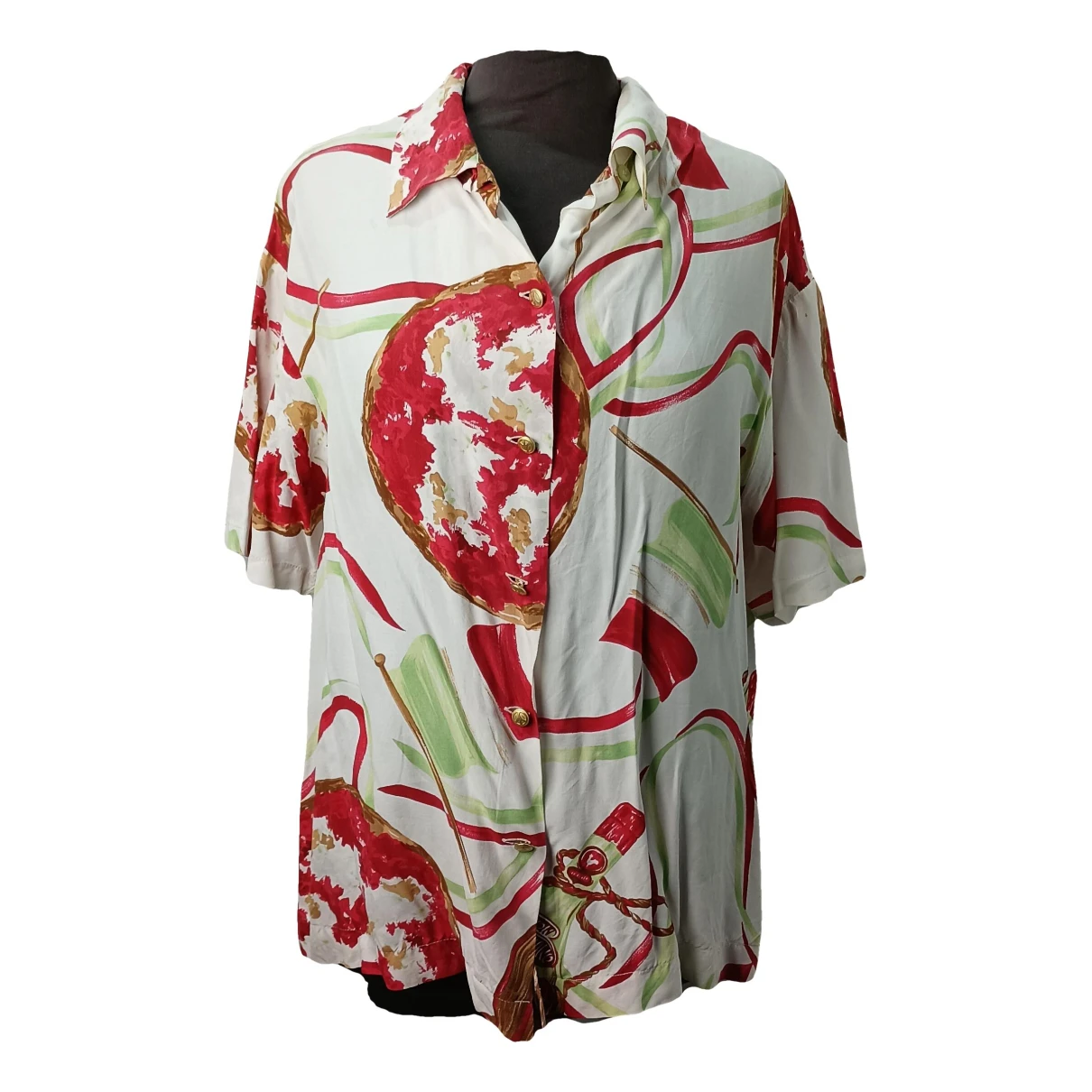 Pre-owned Moschino Silk Shirt In Multicolour