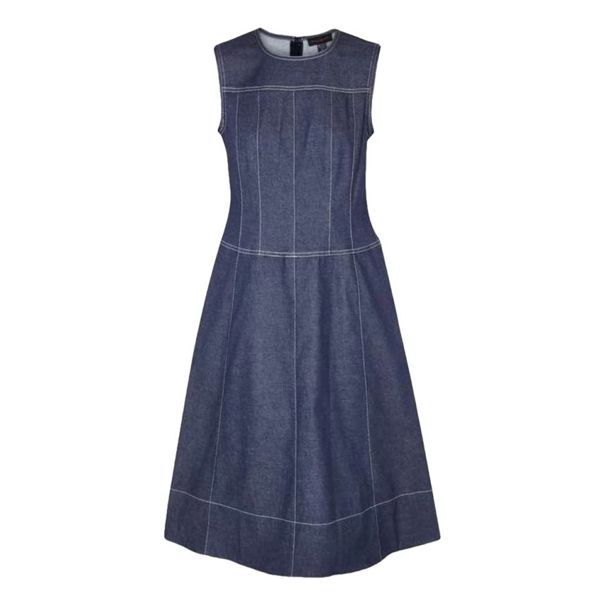 Pre-owned Donna Karan Mid-length Dress In Blue