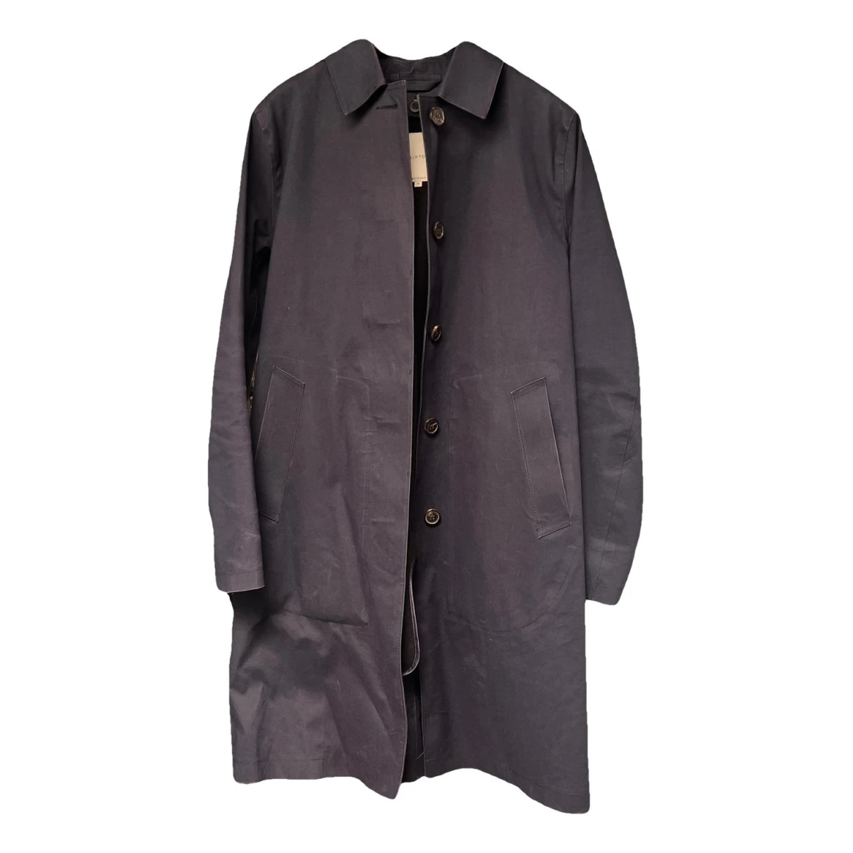 Pre-owned Mackintosh Peacoat In Navy
